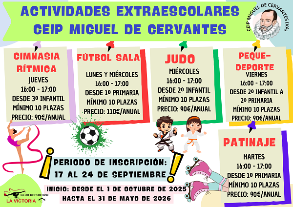 CARTEL ACTIVIDADES EXTRAESCOLARES 25-26